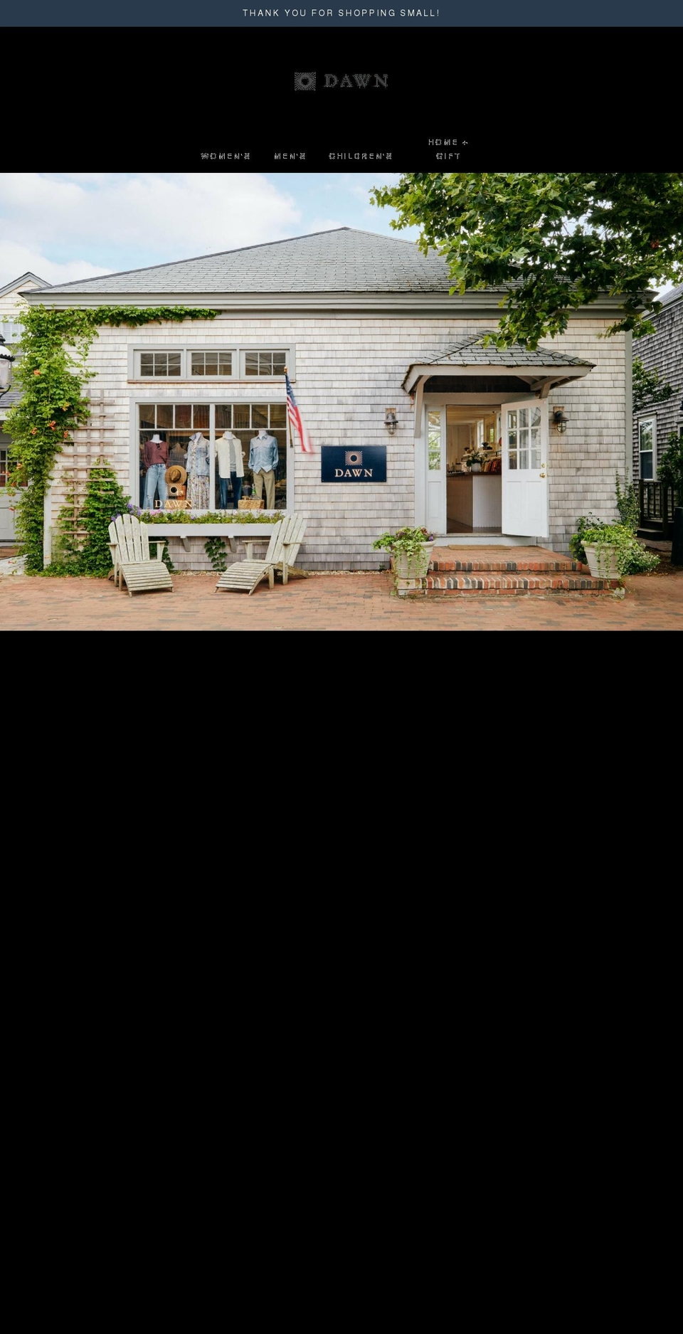 shopatdawn.com shopify website screenshot