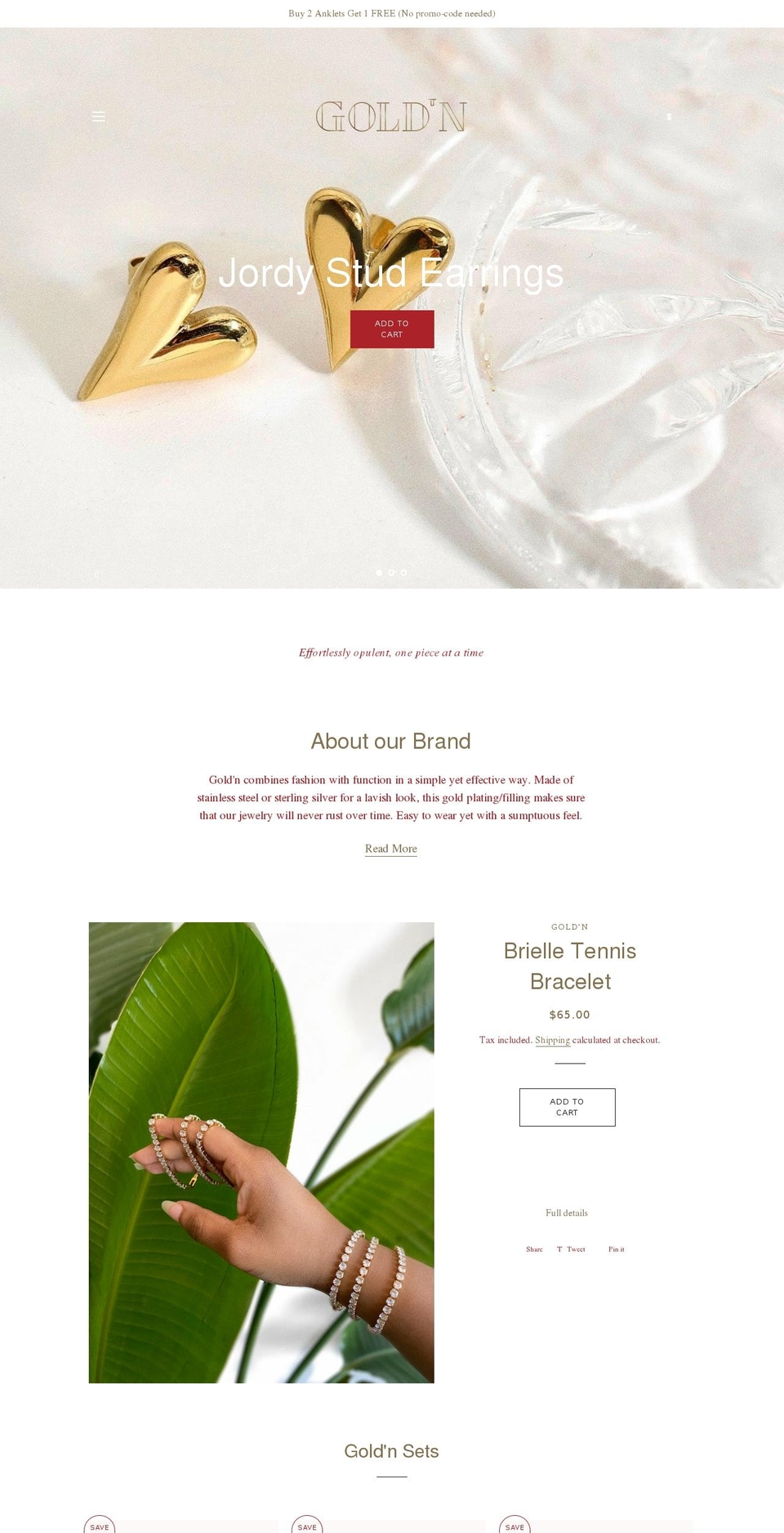 shopatgoldn.com shopify website screenshot