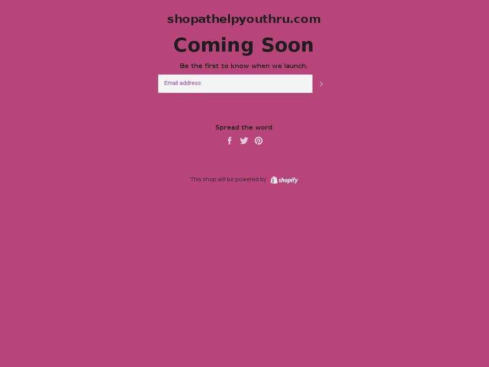 shopathelpyouthru.com — Shopify storefront screenshot