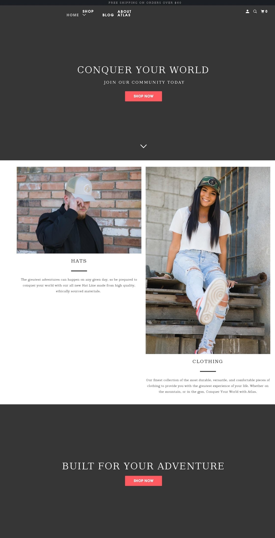 shopatlasthreads.com shopify website screenshot
