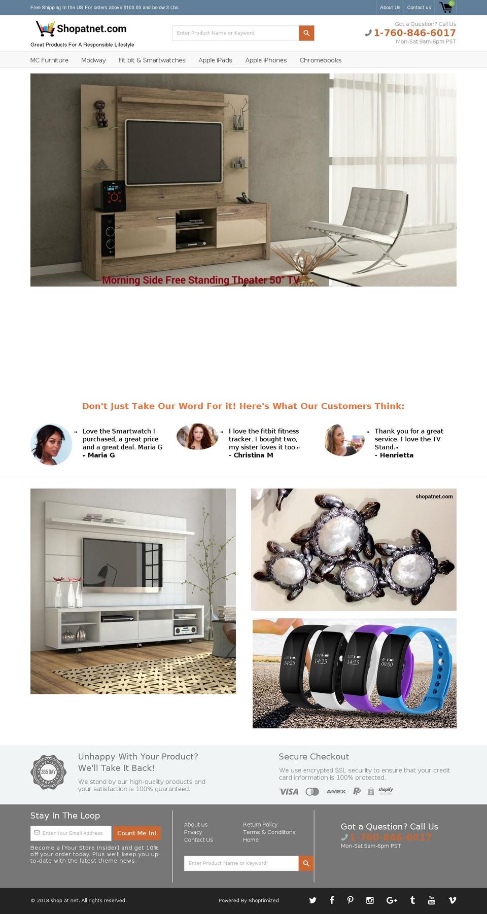 shopatnet.com — Shopify storefront screenshot