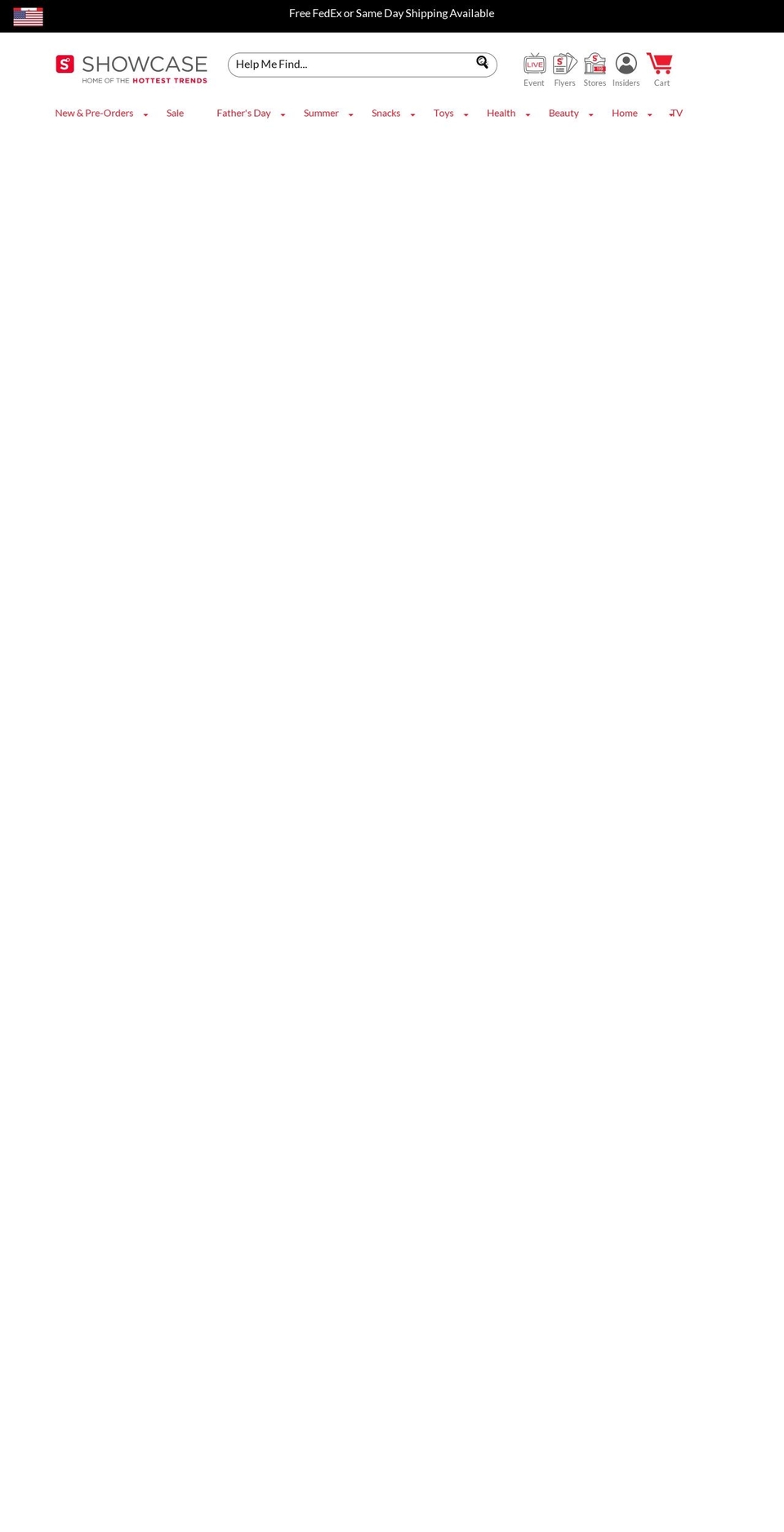 shopatshowcaseus.com — Shopify storefront screenshot