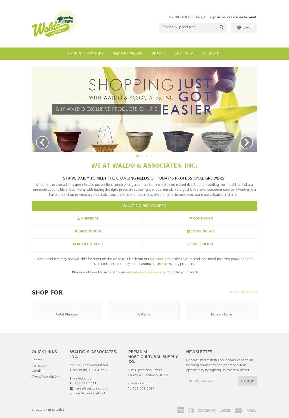 shopatwaldo.com shopify website screenshot