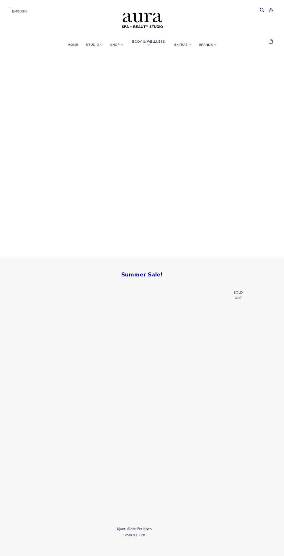 shopaurabeauty.com shopify website screenshot
