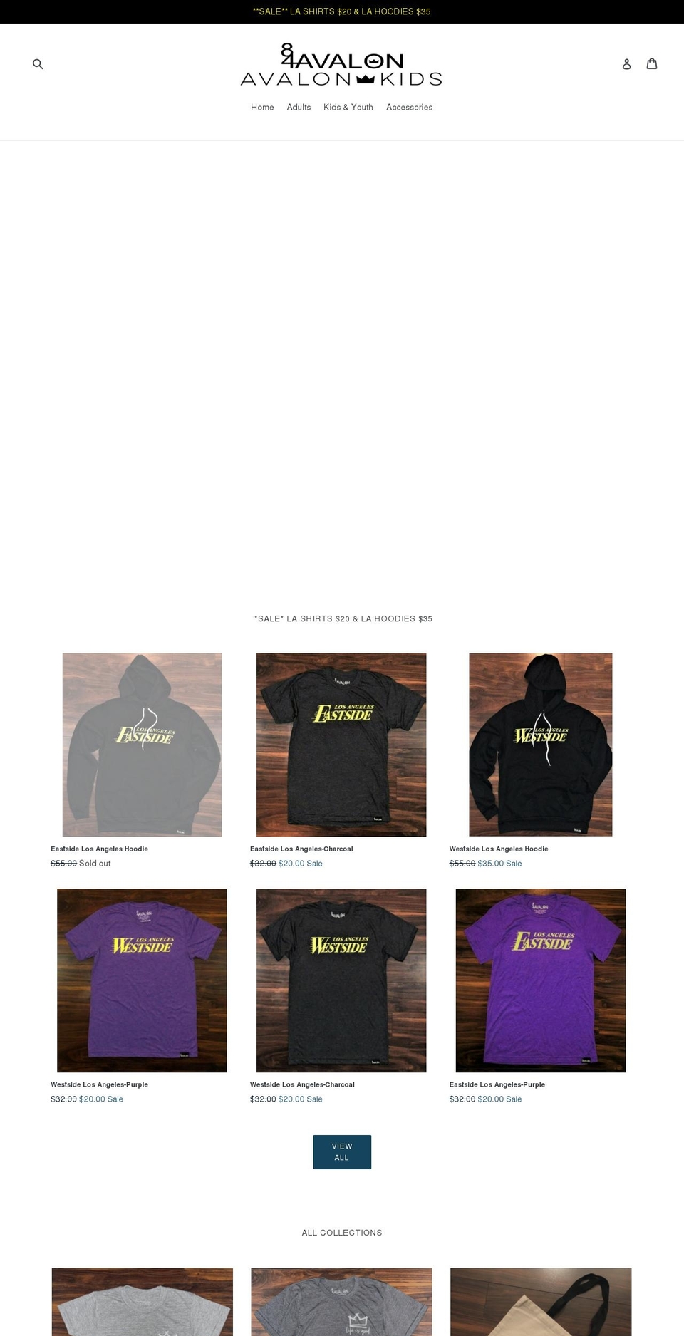 shopavalonkids.com — Shopify storefront screenshot
