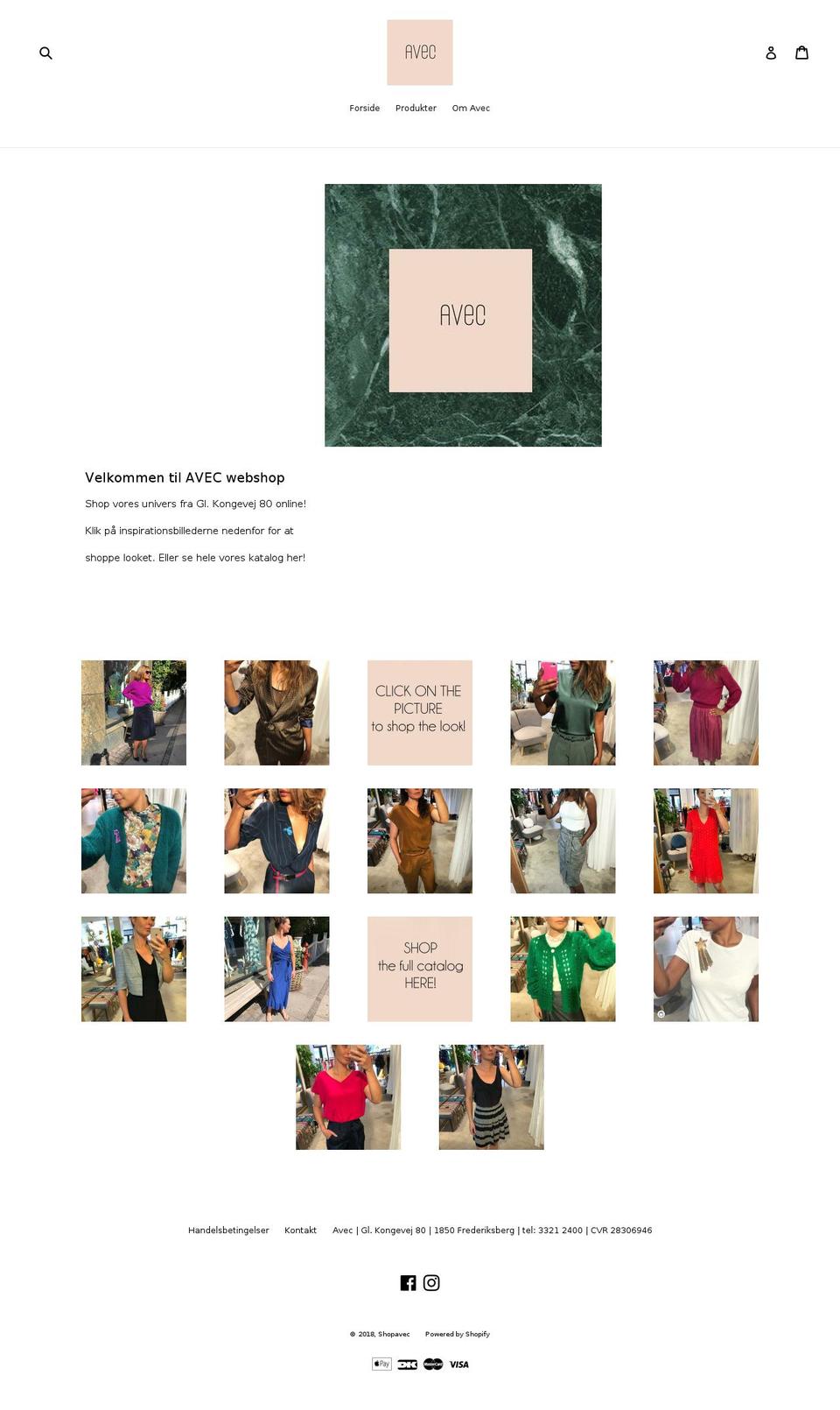 shopavec.com — Shopify storefront screenshot