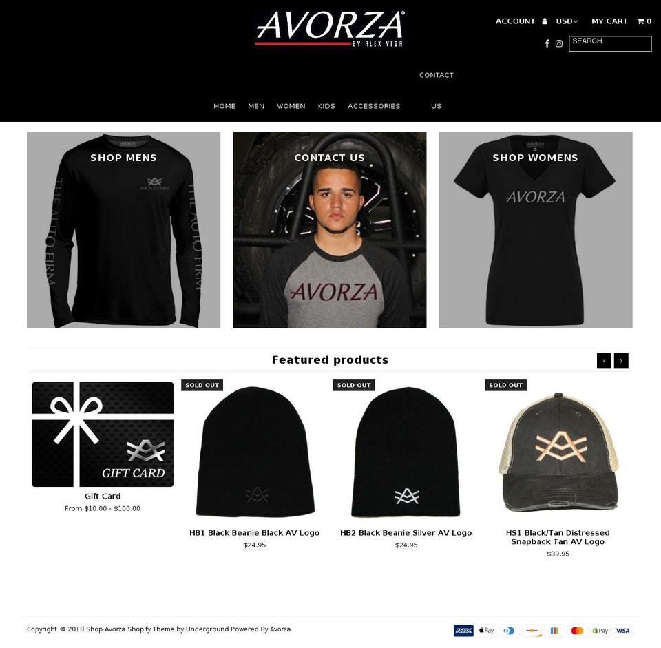shopavorza.com shopify website screenshot
