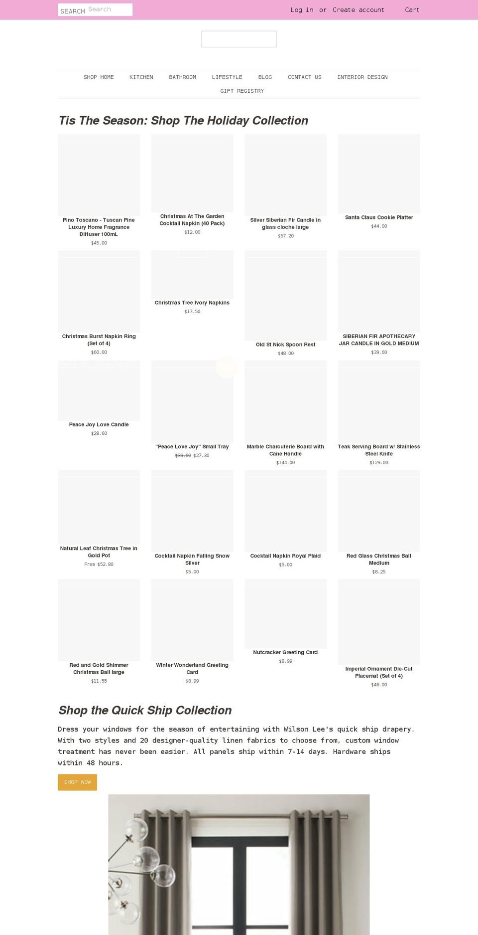 shopawilsonlee.com shopify website screenshot