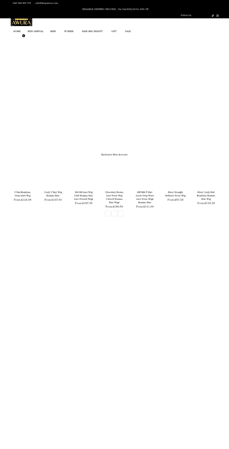 shopawura.com shopify website screenshot