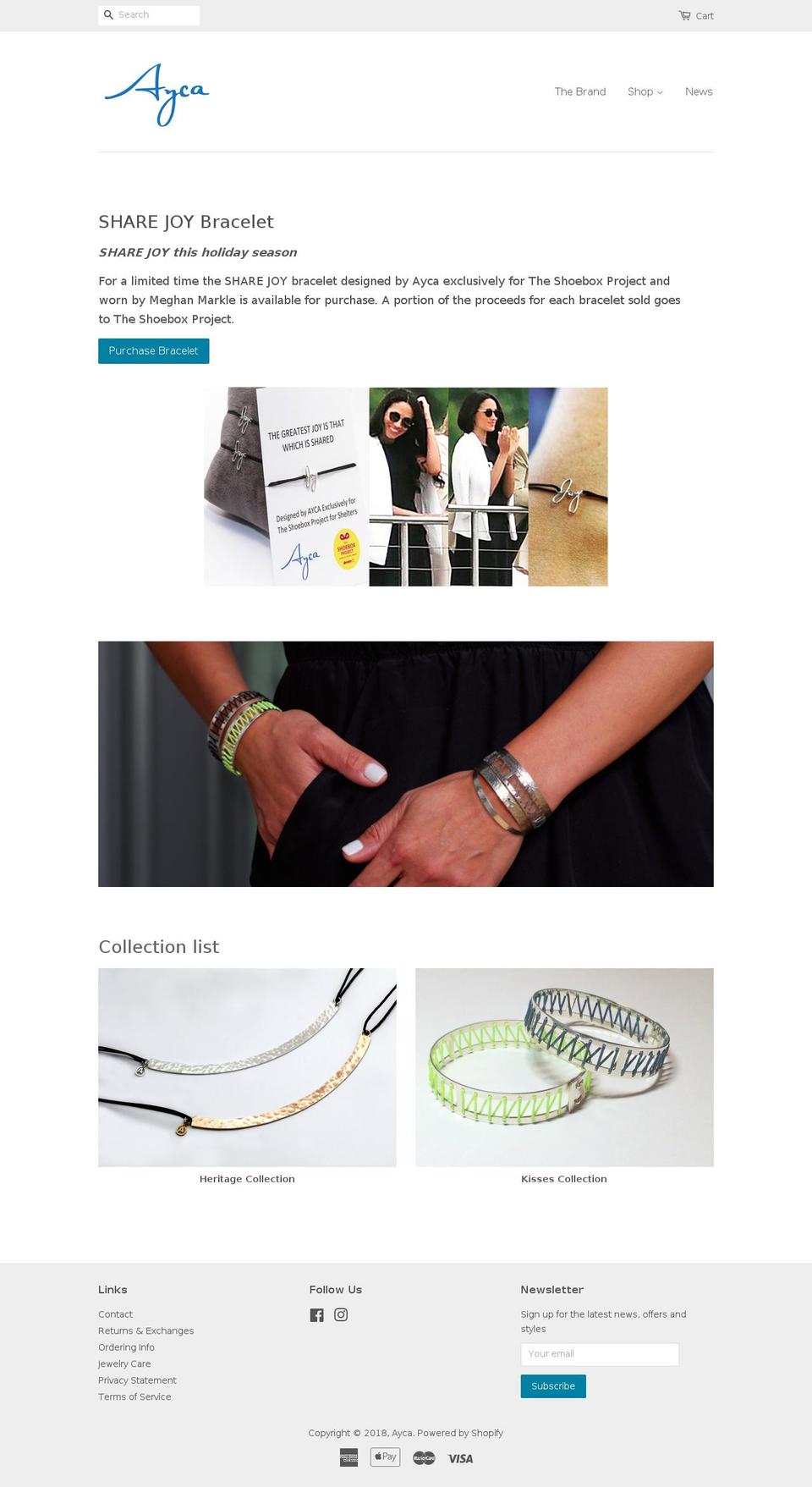 shopayca.com — Shopify storefront screenshot
