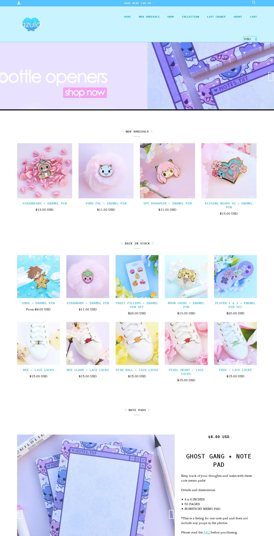shopazula.com shopify website screenshot