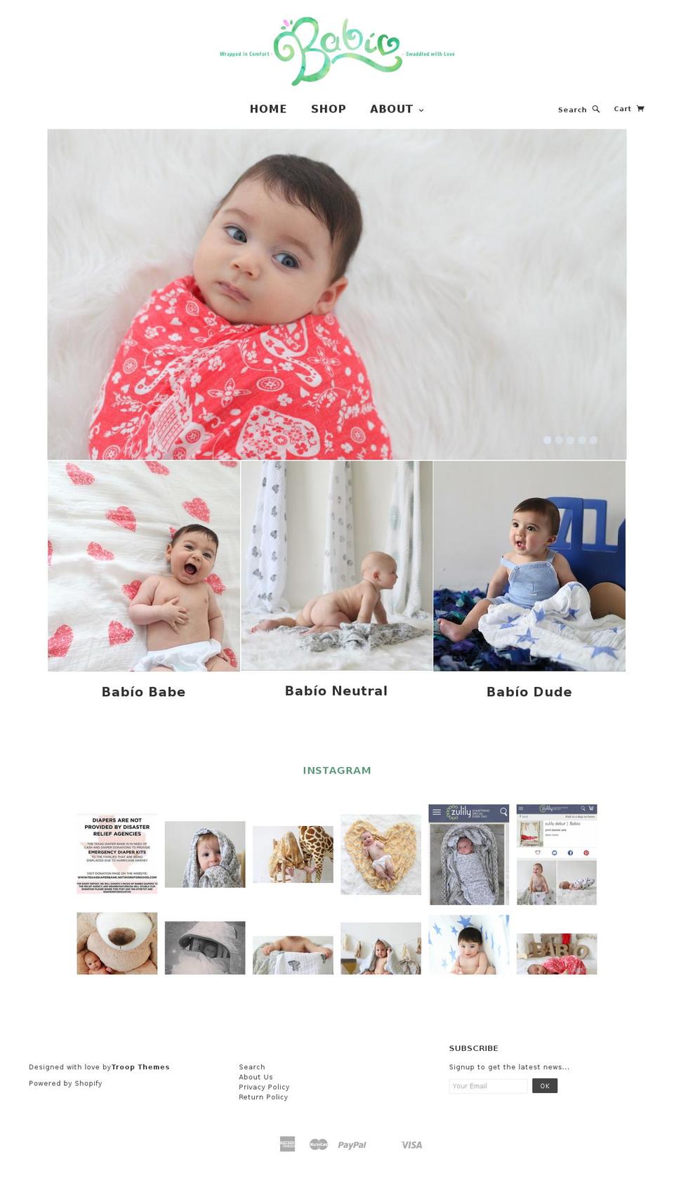 shopbabio.com shopify website screenshot