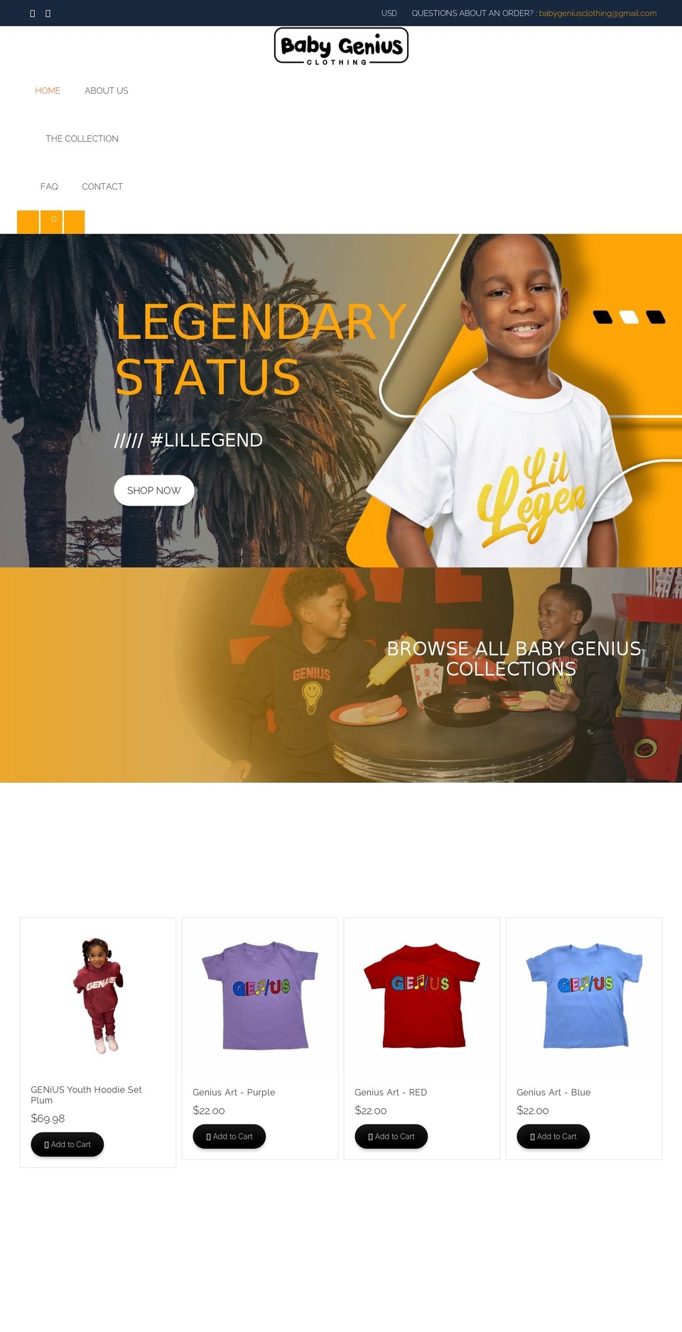 shopbabygenius.com shopify website screenshot