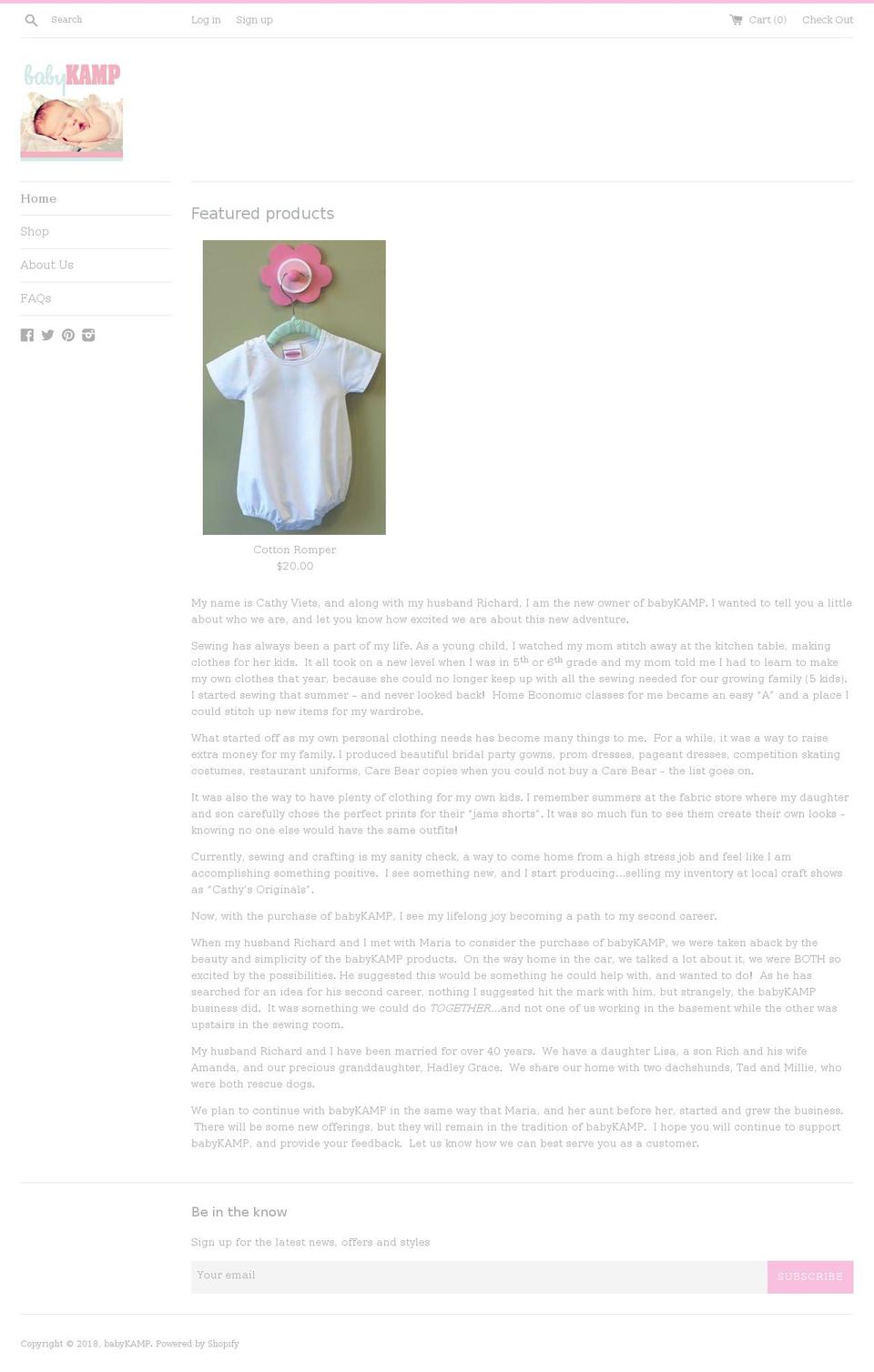 shopbabykamp.com shopify website screenshot
