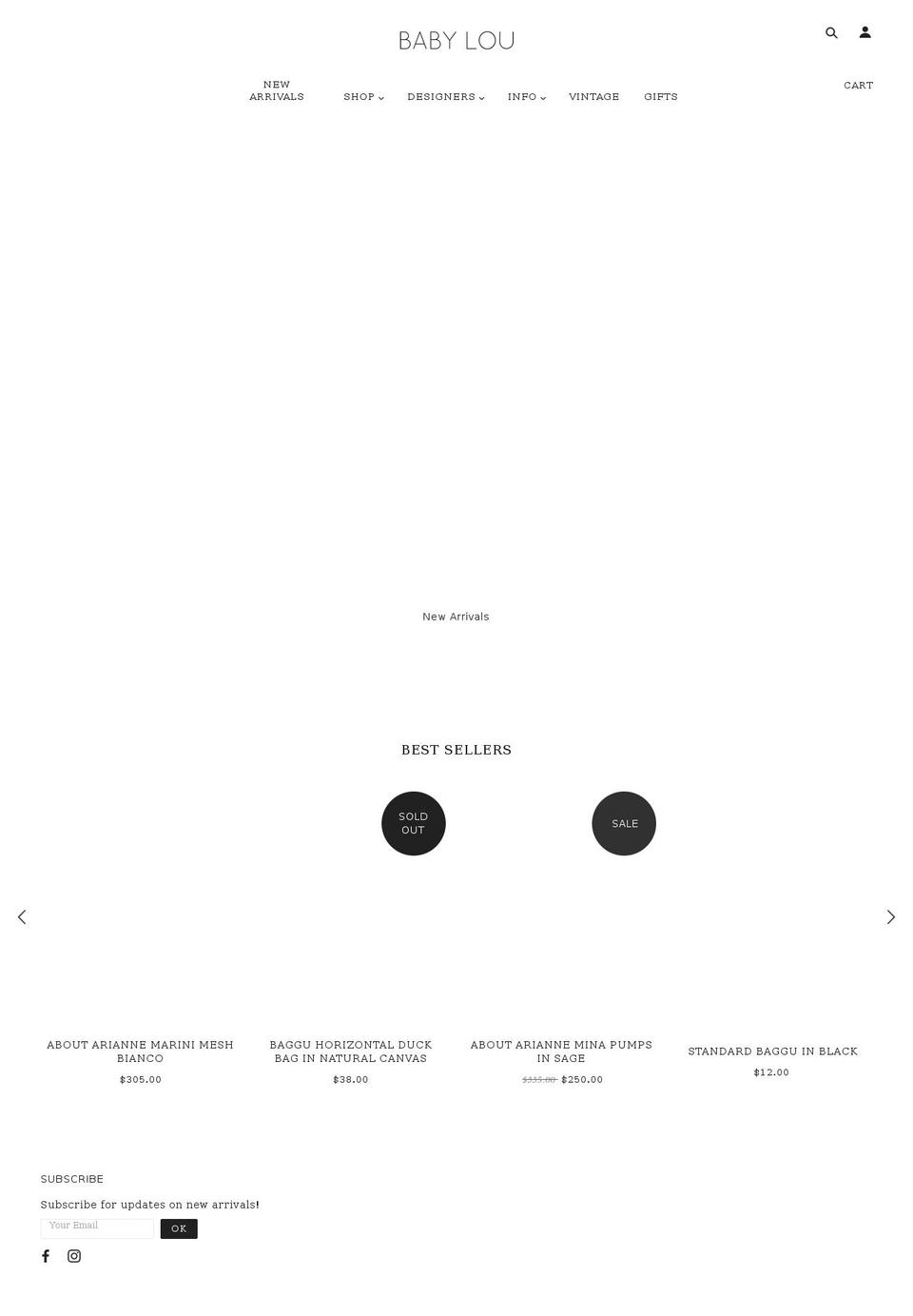 shopbabylou.com — Shopify storefront screenshot
