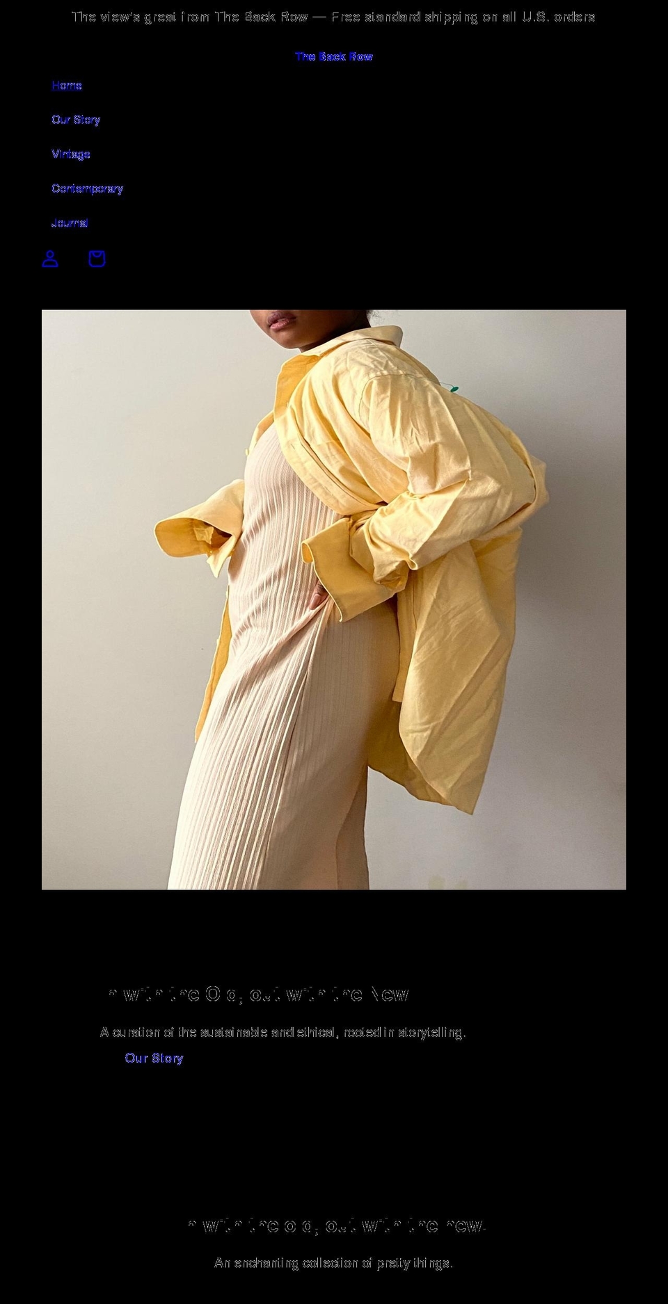 shopbackrow.com shopify website screenshot