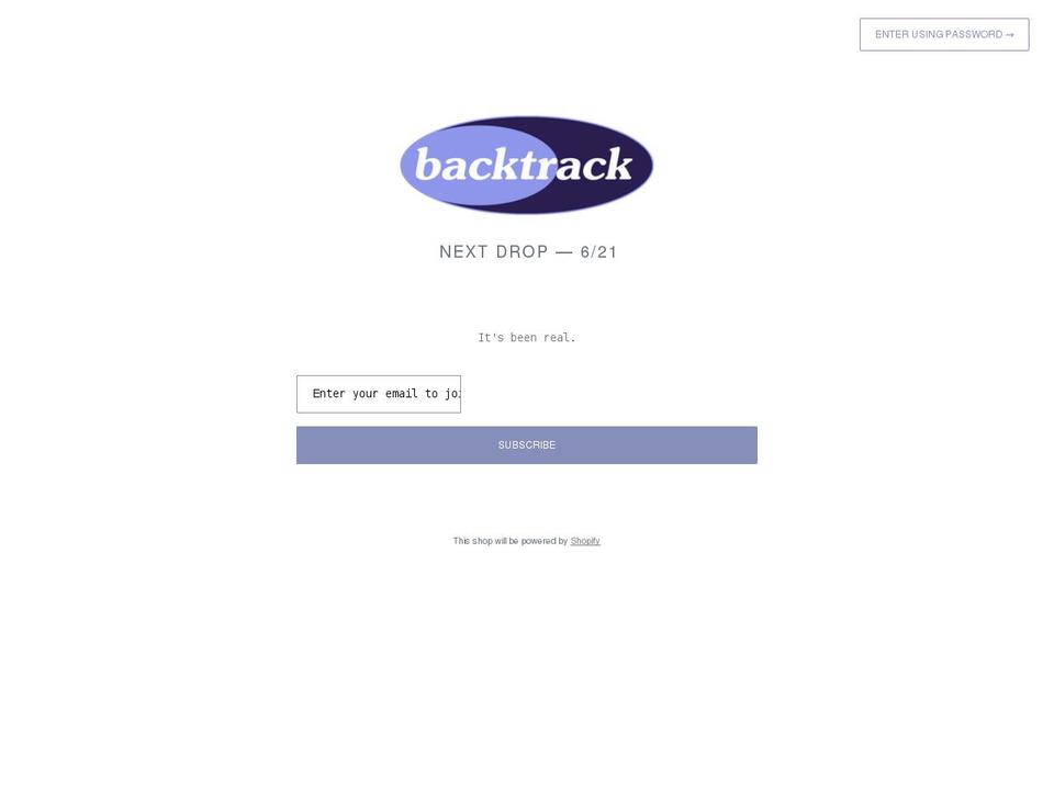 shopbacktrack.com shopify website screenshot