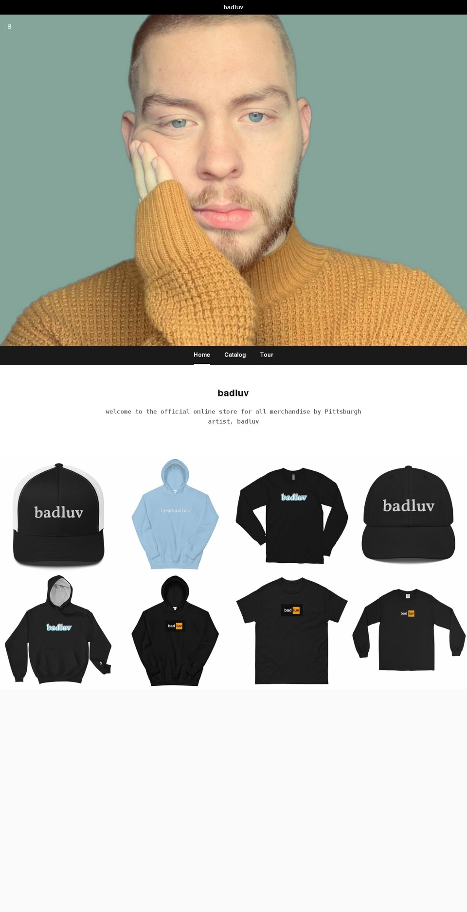 shopbadluv.com shopify website screenshot