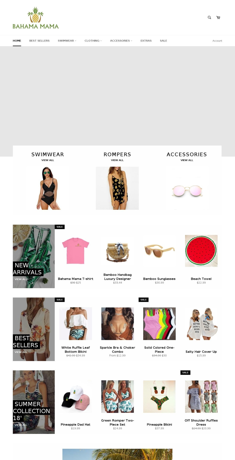 shopbahama.com — Shopify storefront screenshot