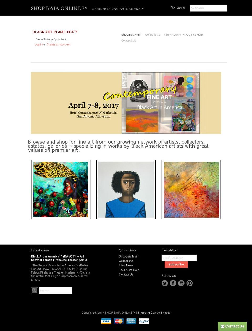 shopbaia.com shopify website screenshot