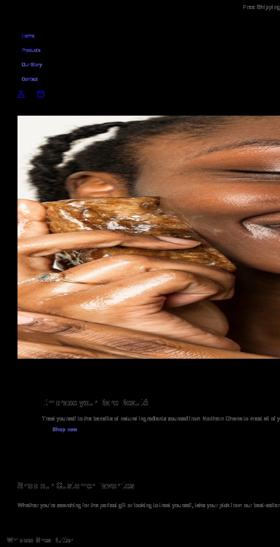 shopbarebeaute.com shopify website screenshot
