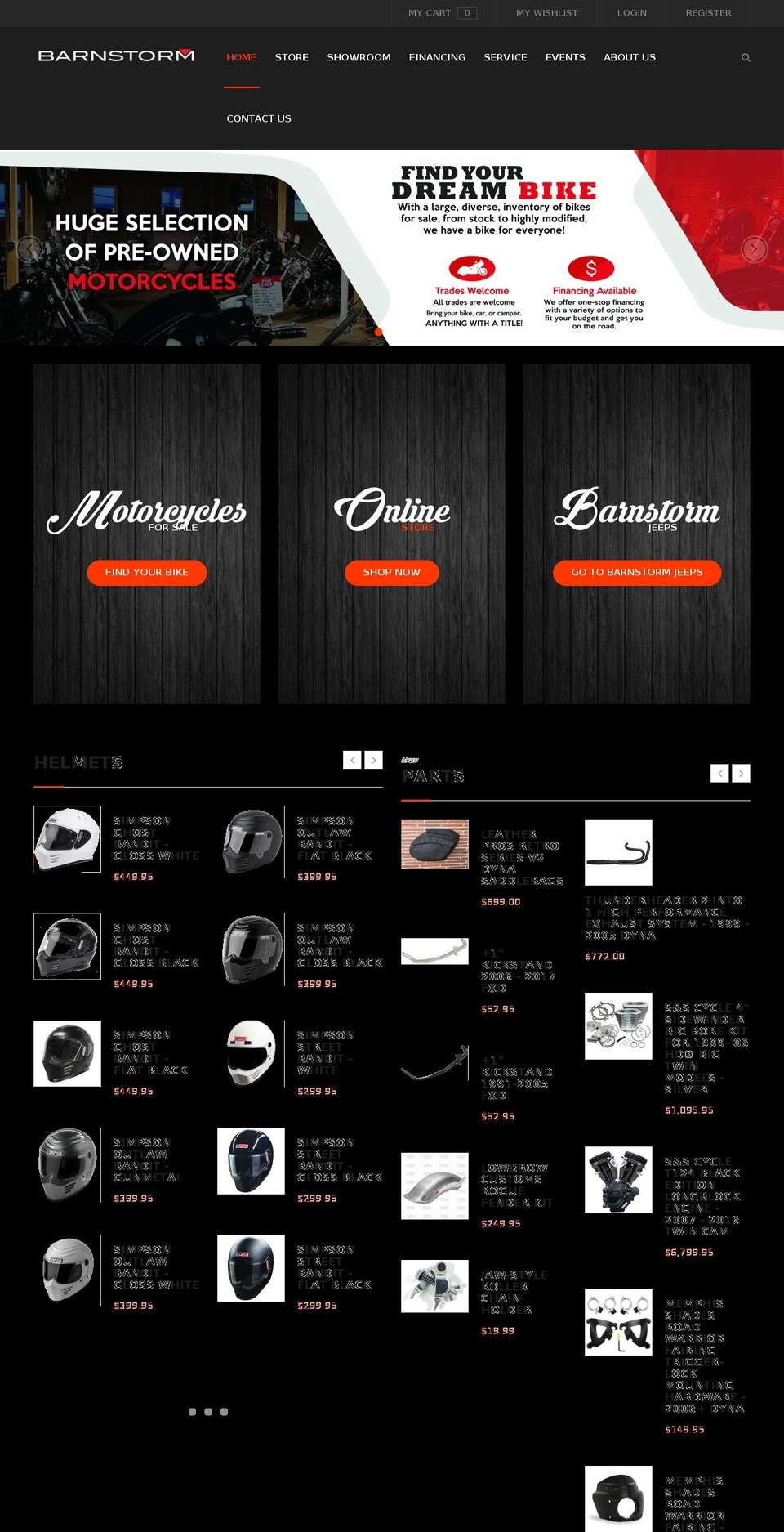 BarnstormCycles3\/5\/18 Shopify theme site example shopbarnstorm.com