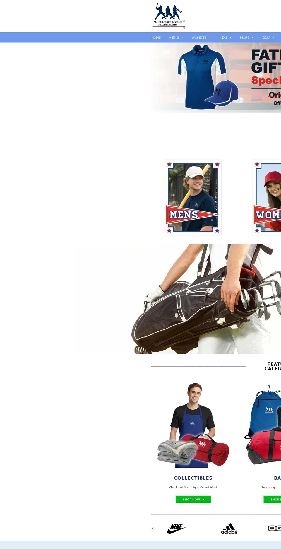 shopbaseballalumni.myshopify.com — Shopify storefront screenshot