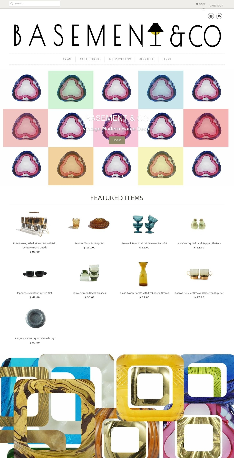 shopbasement.com shopify website screenshot
