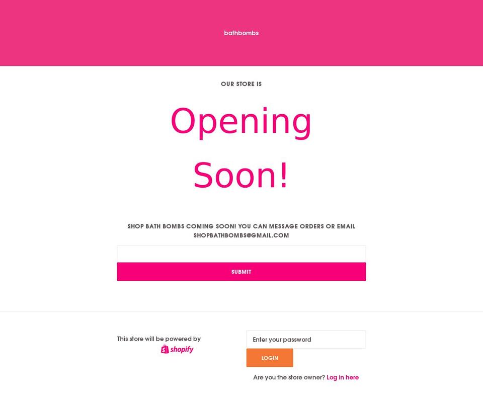 shopbathbombs.com — Shopify storefront screenshot