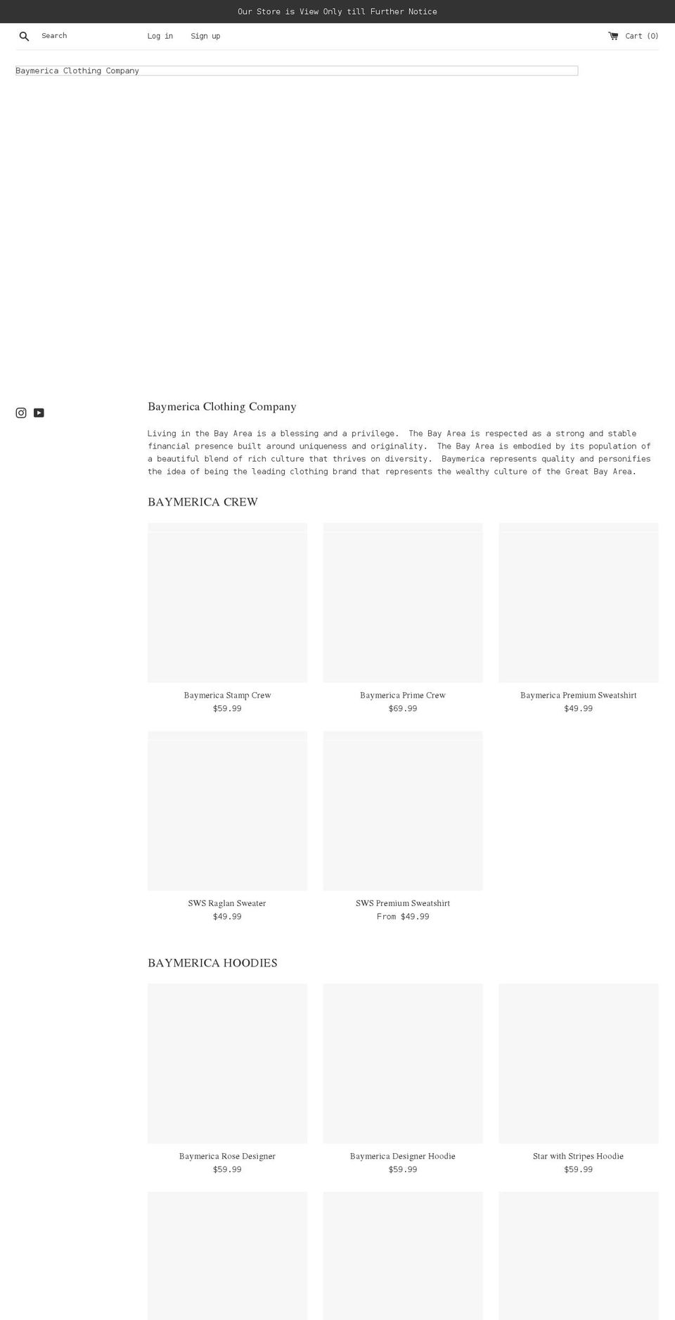 shopbaymerica.com shopify website screenshot