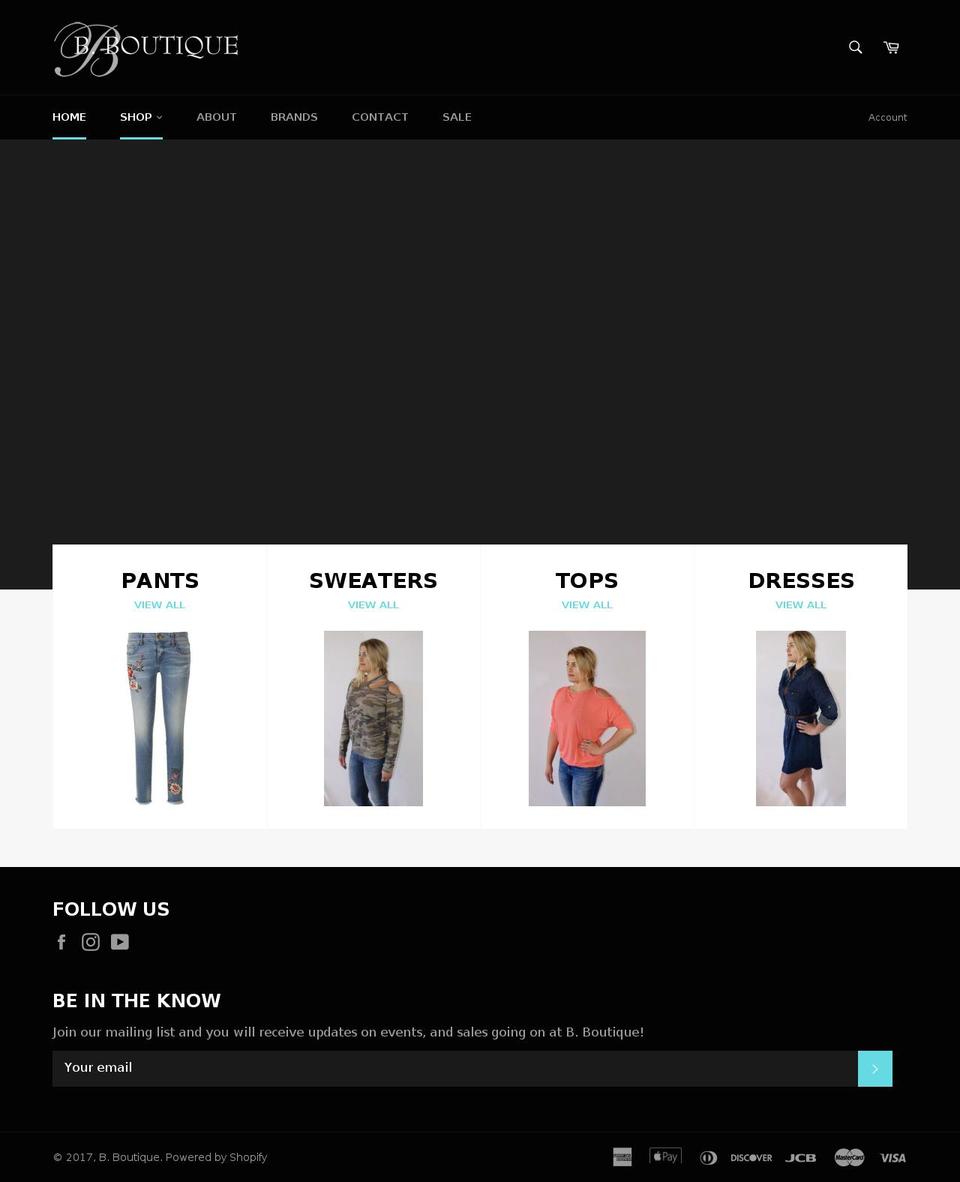 shopbboutique.com shopify website screenshot