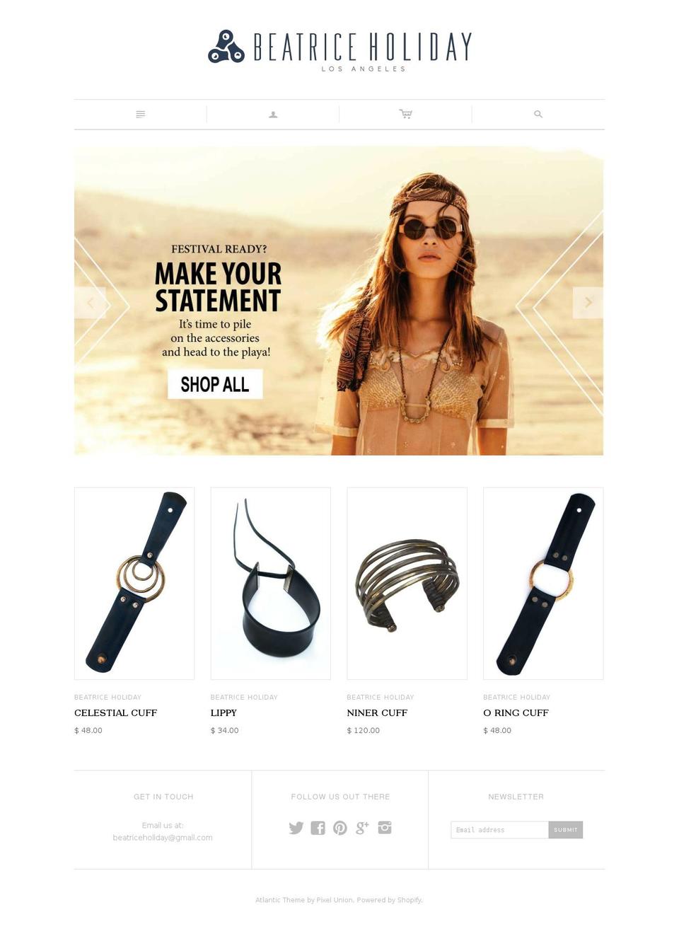shopbeatriceholiday.com shopify website screenshot