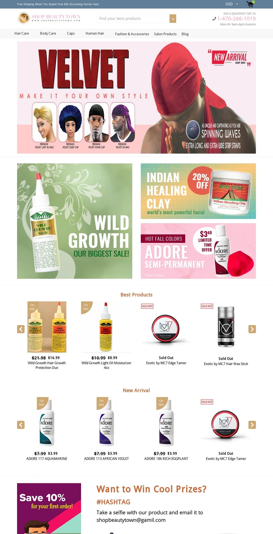 shopbeautytown.com — Shopify storefront screenshot
