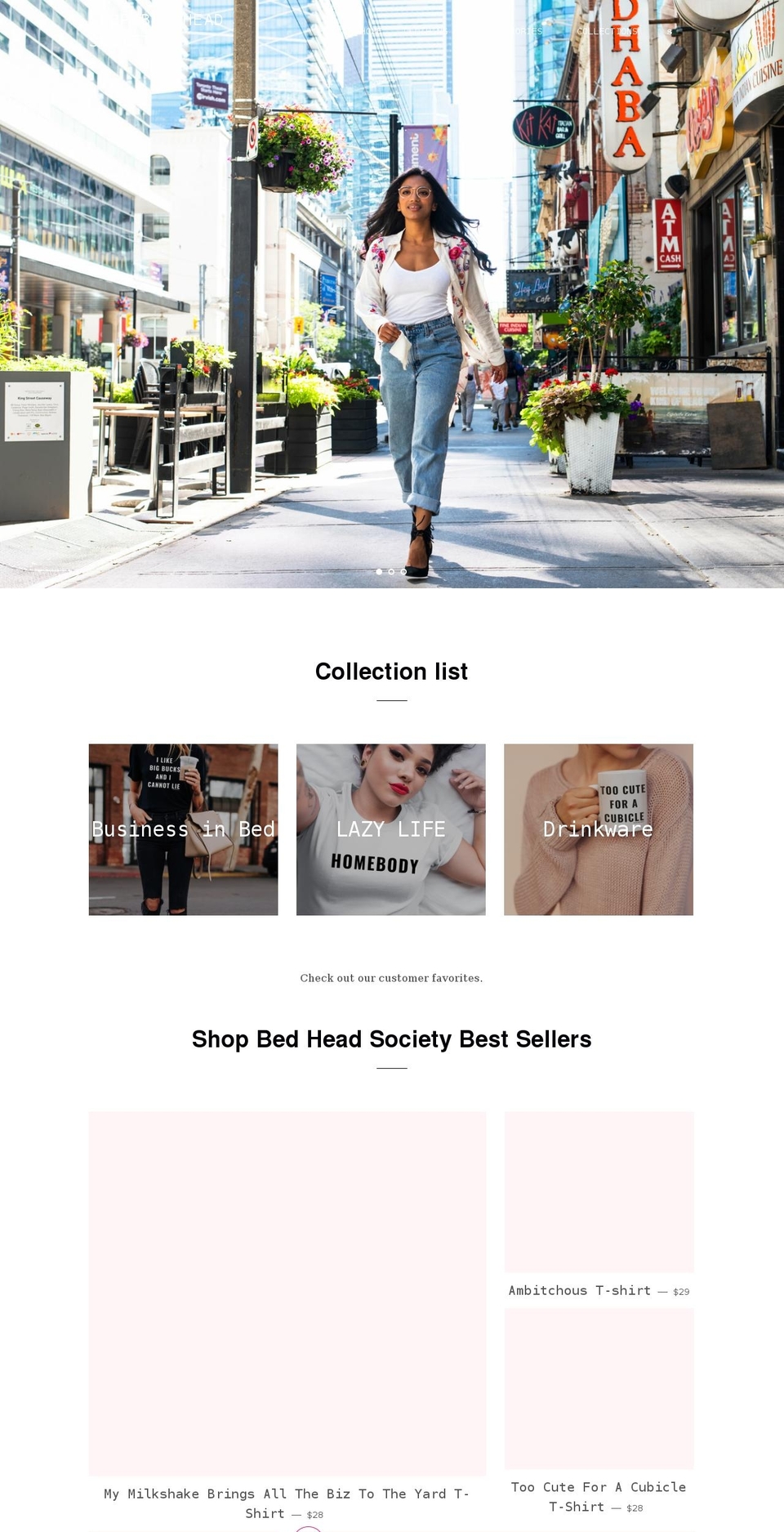 shopbedheadsociety.com — Shopify storefront screenshot