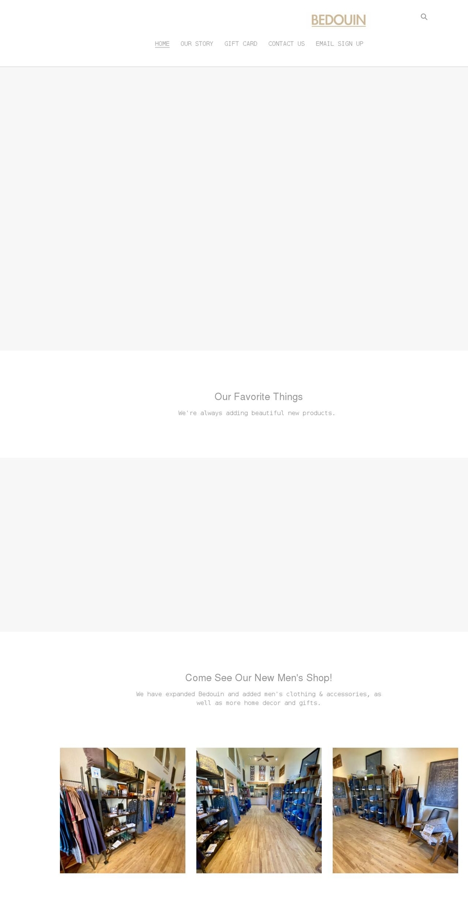 shopbedouin.com shopify website screenshot