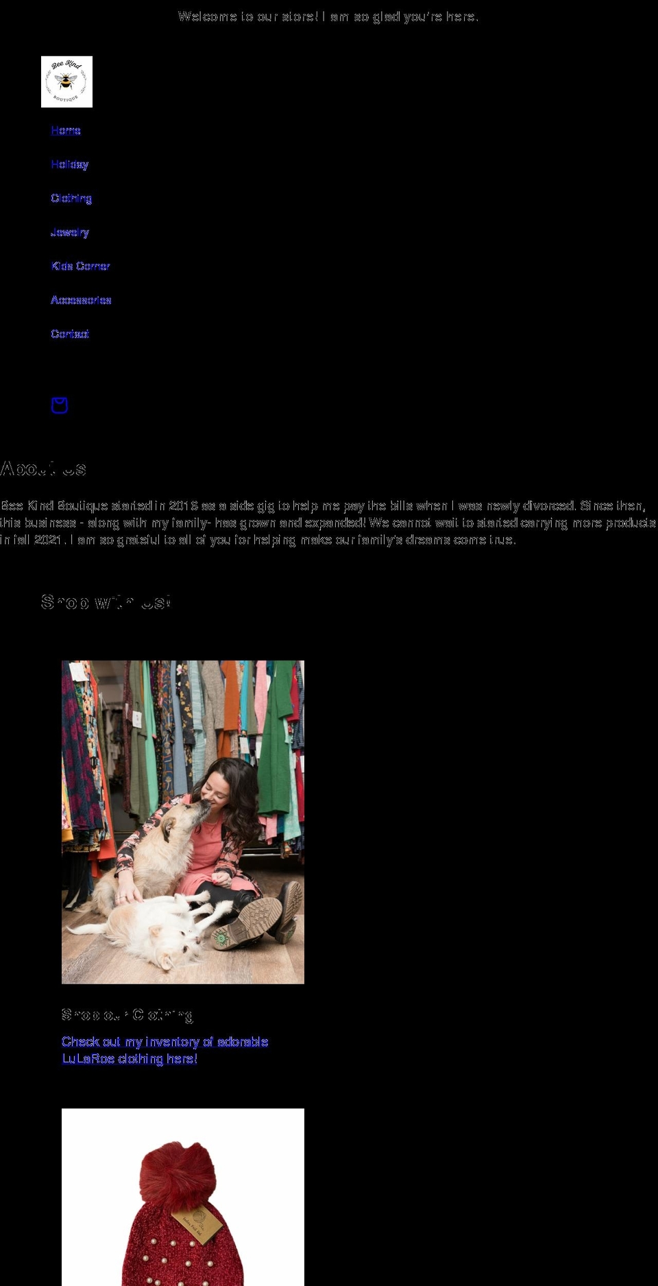 shopbeekind.com shopify website screenshot