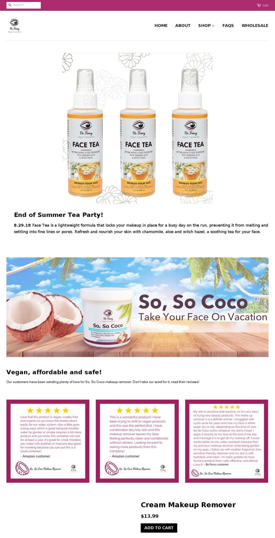 shopbefancy.com shopify website screenshot