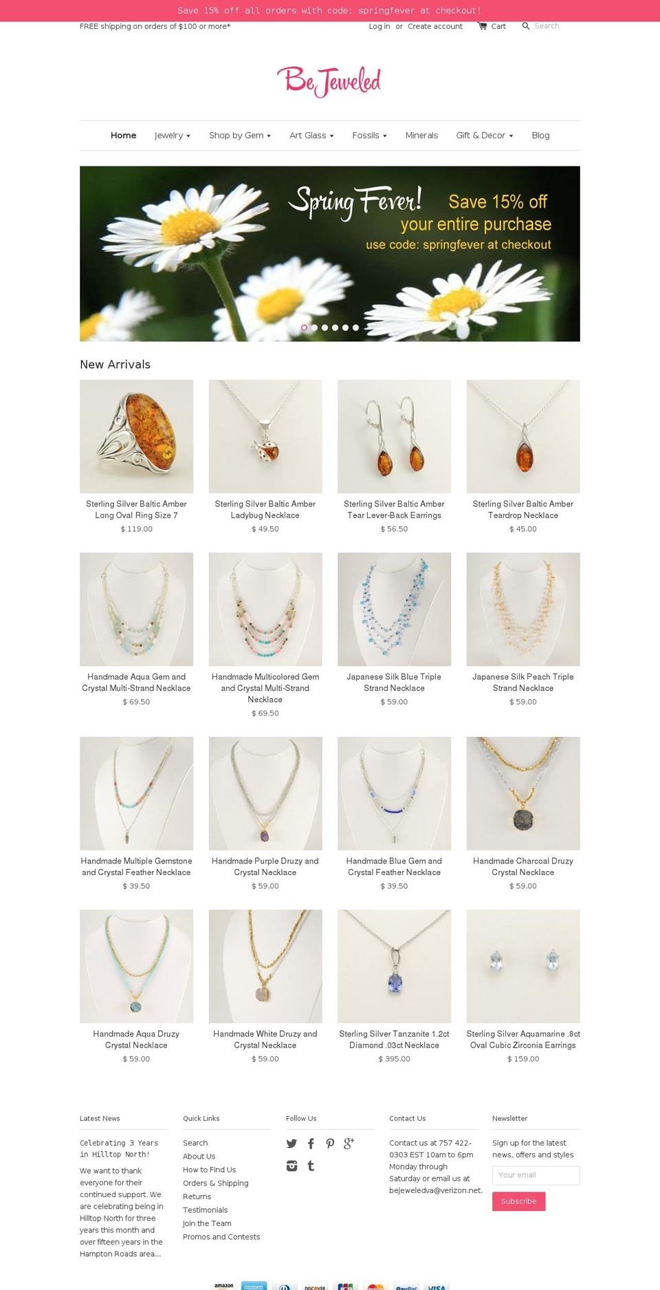 shopbejeweled.com shopify website screenshot