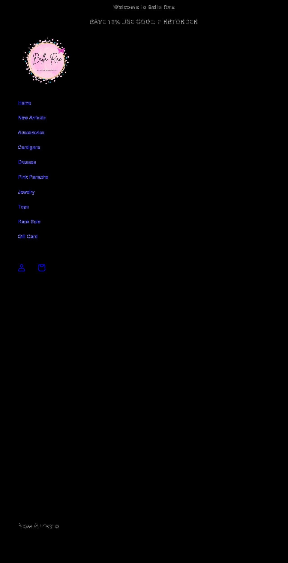 shopbellarae.com shopify website screenshot