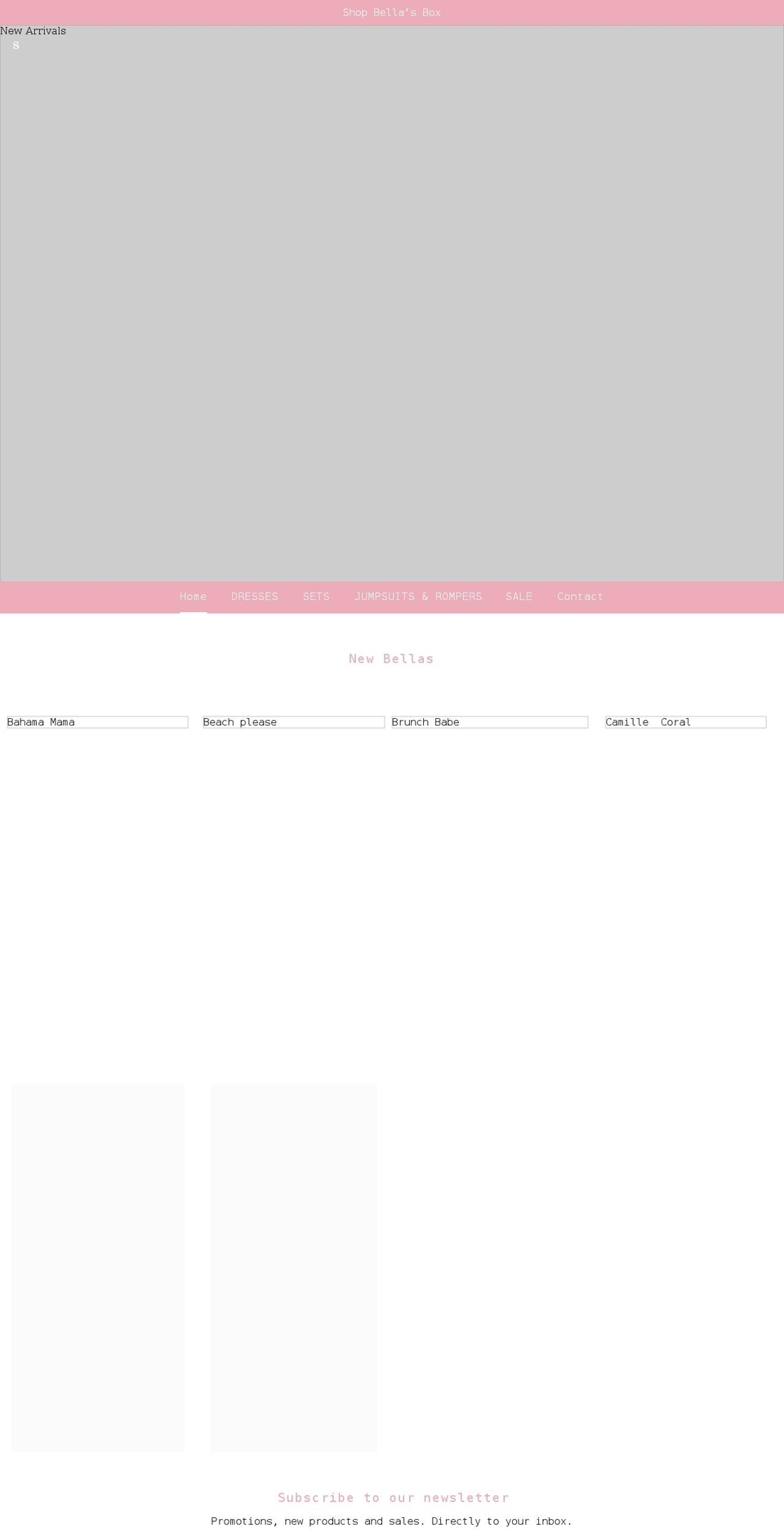 shopbellasbox.com shopify website screenshot