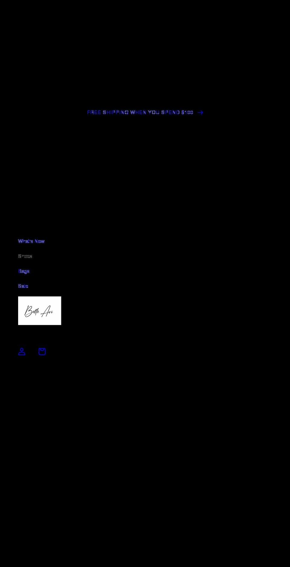 shopbelleavi.com shopify website screenshot