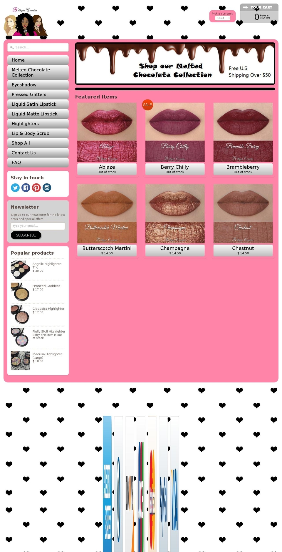 shopbellegant.com shopify website screenshot