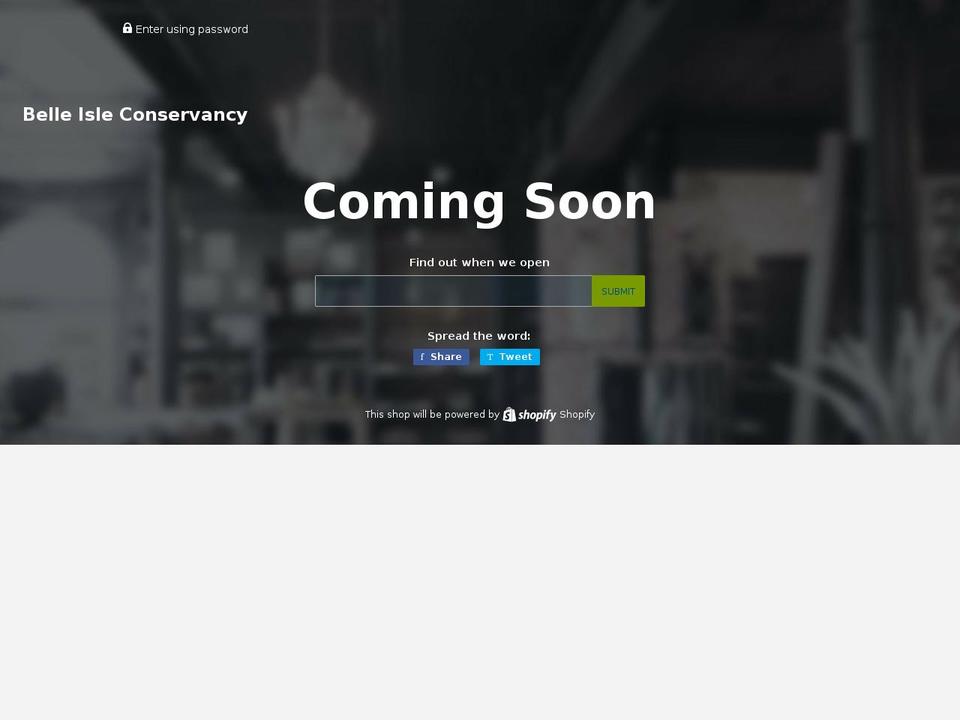 shopbelleisle.org shopify website screenshot