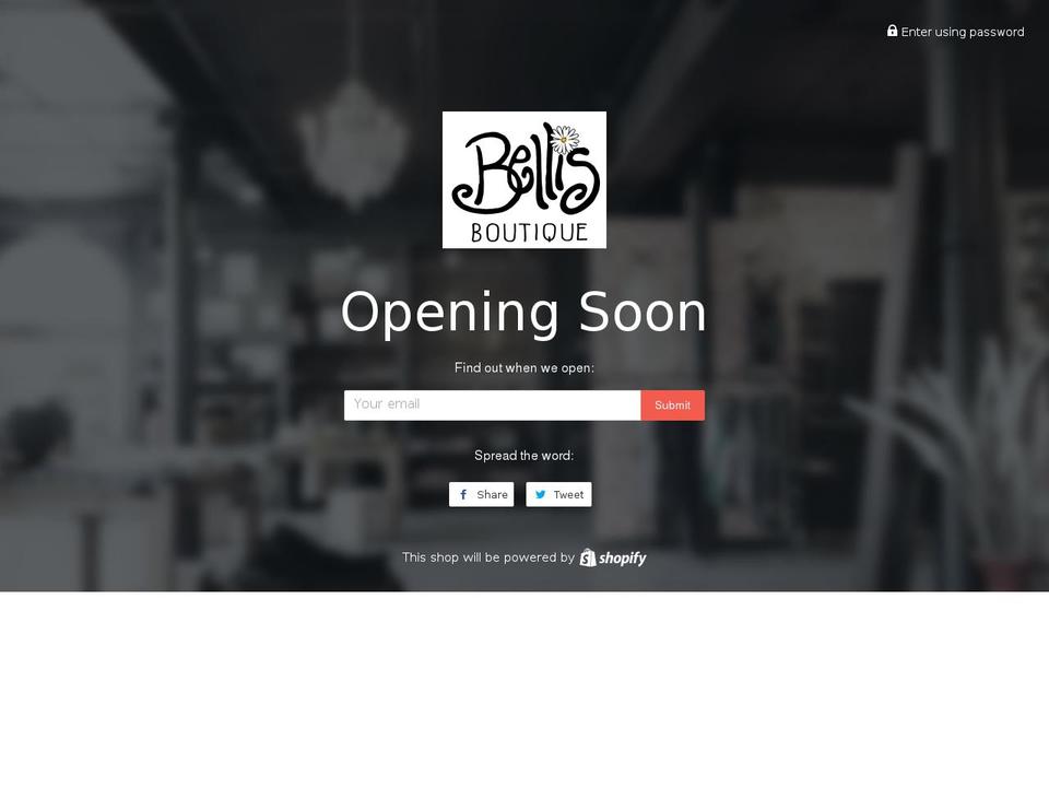 shopbellis.com shopify website screenshot