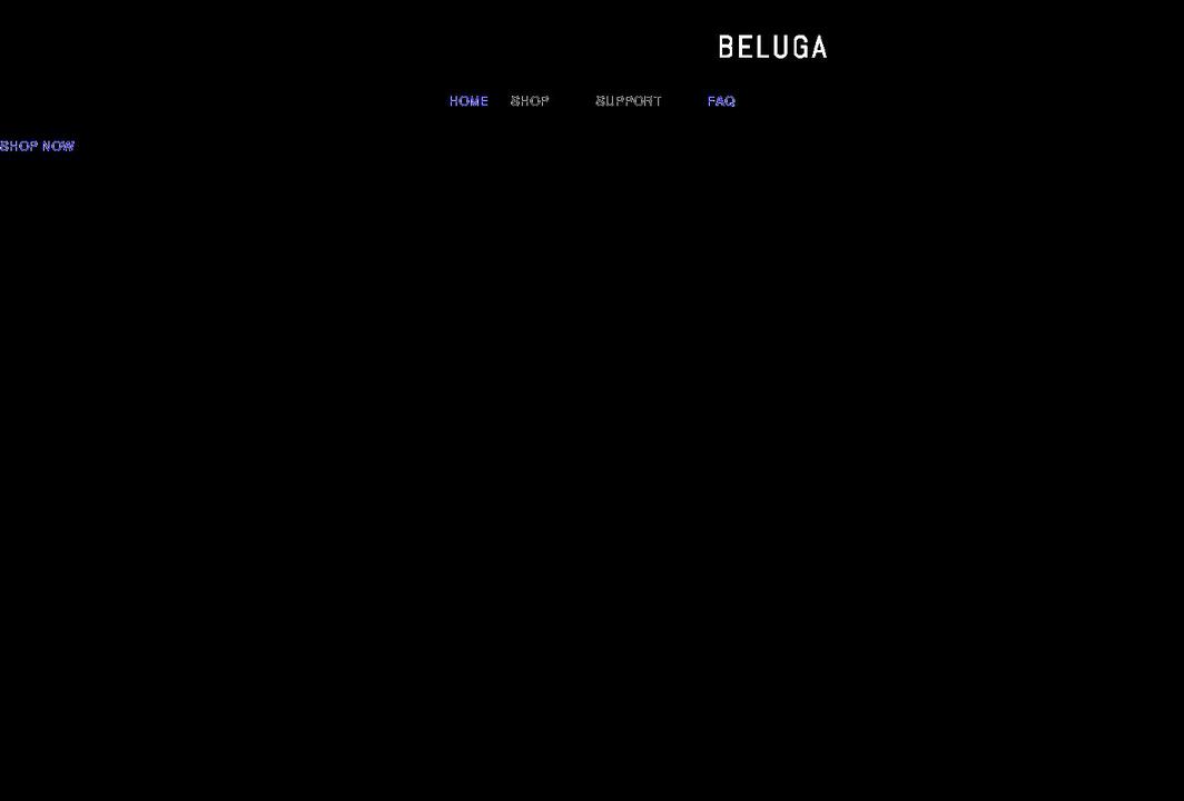shopbeluga.com shopify website screenshot