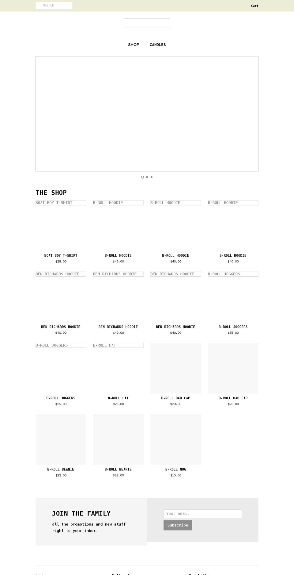 shopbenrichards.com shopify website screenshot