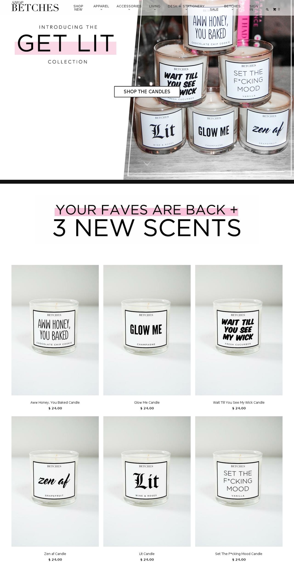 shopbetches.com shopify website screenshot