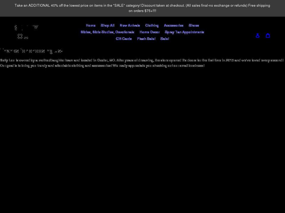 shopbettylou.com shopify website screenshot
