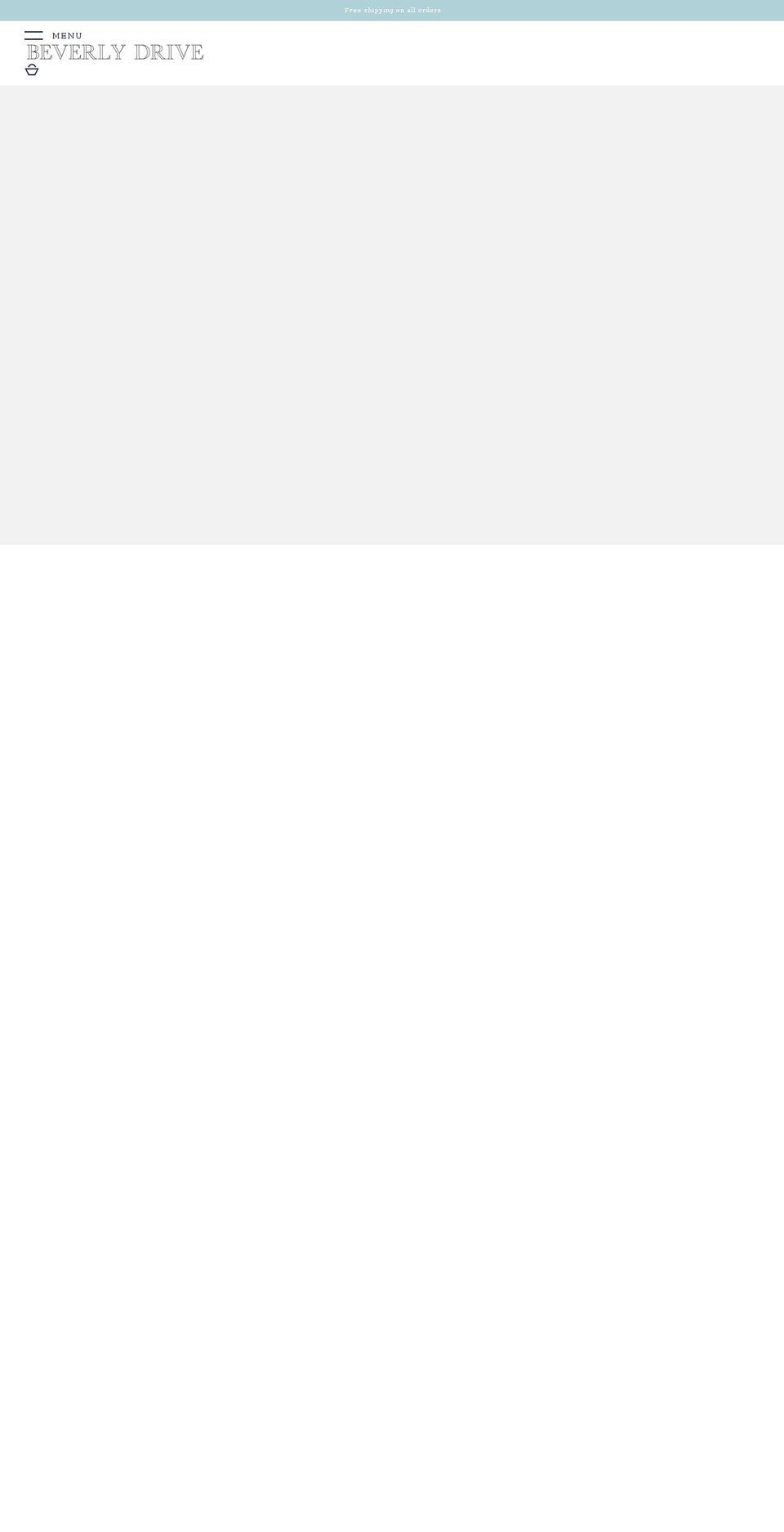 shopbeverlydrive.com shopify website screenshot