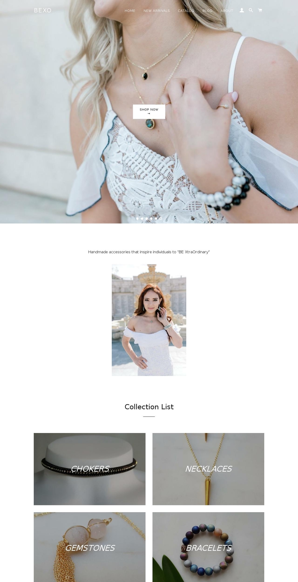 shopbexo.com shopify website screenshot